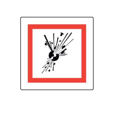 GHS Pictogram Label - Explosive 2 X 2